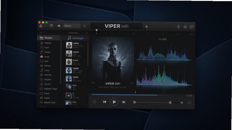 VIPER HiFi ����������չʾ����������Ϊ��ɫ��������ֲ��������ڣ���������ֿ�����б����Ҳ���ʾר��������Ƶ������Ч��������������ý��䰵��ɫ����������ֳ�רҵ��Ƶ�����ĿƼ����������