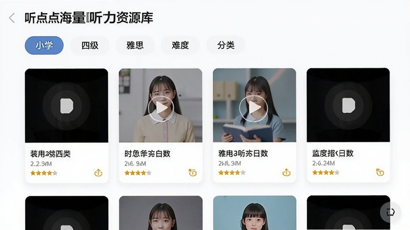 ����㺣��������Դ����棬չʾ�����ǩ��Сѧ���ļ�����˼�ȣ��·�������Ƶ��Ƭ��ÿ�ſ�Ƭ�б��⡢ʱ�����Ѷ��Ǽ�������Ϊ��ɫ��Ƭʽ��ƣ�������������