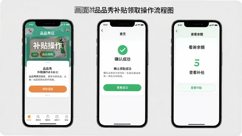 ƷƷ�㲹����ȡ��������ͼ������չʾƷƷ��App�ڲ���ר���Ĳ������裬���������ȡ��ť��ȷ����ȡ�ɹ����鿴��������������棬�����ֻ���Ļ��ͼ��񣬱���Ϊǳ��ɫ������Ԫ�������ɼ�������Booguģ������