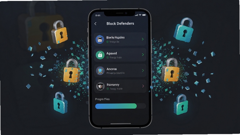 Block Defenders ��˽�������ܽ��棬��������Ϊ�ֻ���Ļչʾ����ѡ���б������������Ļ��Χ��������ͼ����������Ƭ����Ч��������Ϊ���ɫ����ͻ����ȫ����˽�������⣬����Booguģ������