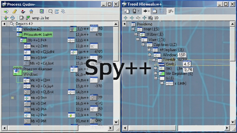 Spy++ �������̲߳鿴����ʾ��ͼ���������Ϊ�����б����Ҳ�Ϊ��Ӧ�߳�����ÿ�������Ա��д�������ͳ��ͼ�꣬�������е���ɫ�����ߣ�����������ݿ��ӻ���񣬻����д��� Spy++ ���ֱ�ʶ
