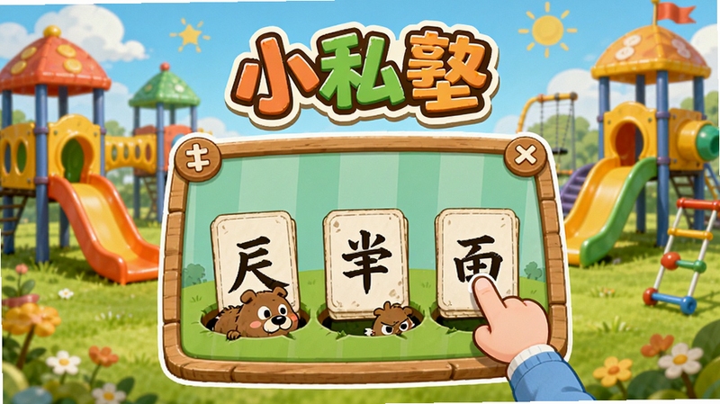 ����С˽��Ȥζ������Ϸ���������������ǿ�ͨ������Ϸ���棬���ֿ�Ƭ�����һ���Ӷ���ð������������С�ֵ����ȷ�ĺ��֣���������������ͷ׵����ֳ�����������λ���к���С˽�ӵ�logo