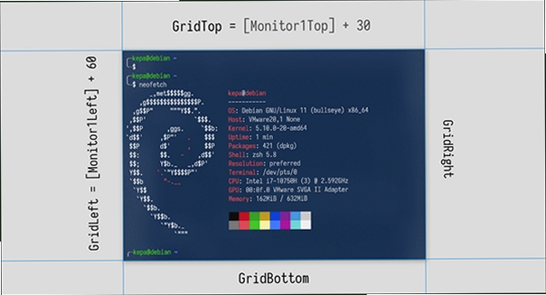 GridMove 快捷键设置界面