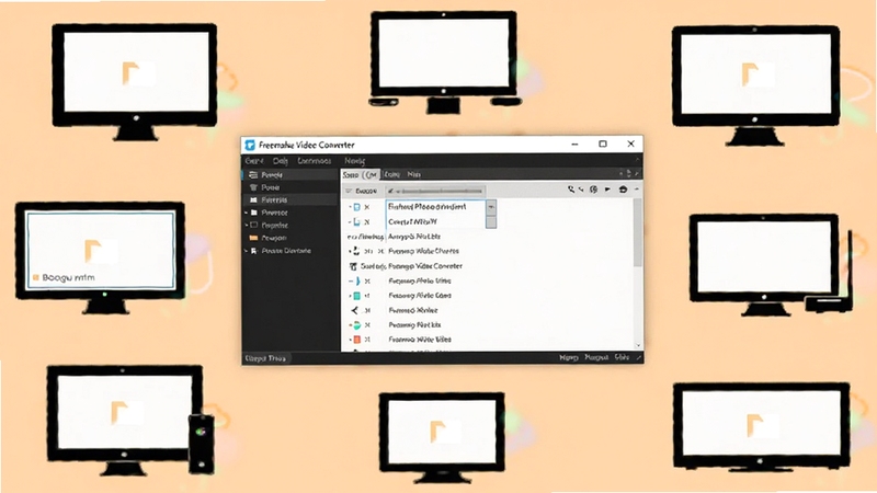 Freemake Video Converter �豸������棬������չʾ����豸����ͼ��Χ���������ڣ���������ʾ���Ԥ���б�������Ϊ��͵�ǳ��ɫ�����岼���������ʺ�Booguģ������