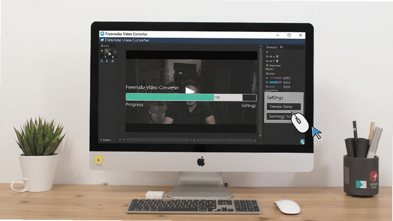 Freemake Video Converter ��������ʾ��ͼ������չʾ������Ļ��������������ת����Ƶ�������������ɼ����Ա������ָ�������ð�ť������Ϊ����������������ʺ�Booguģ������
