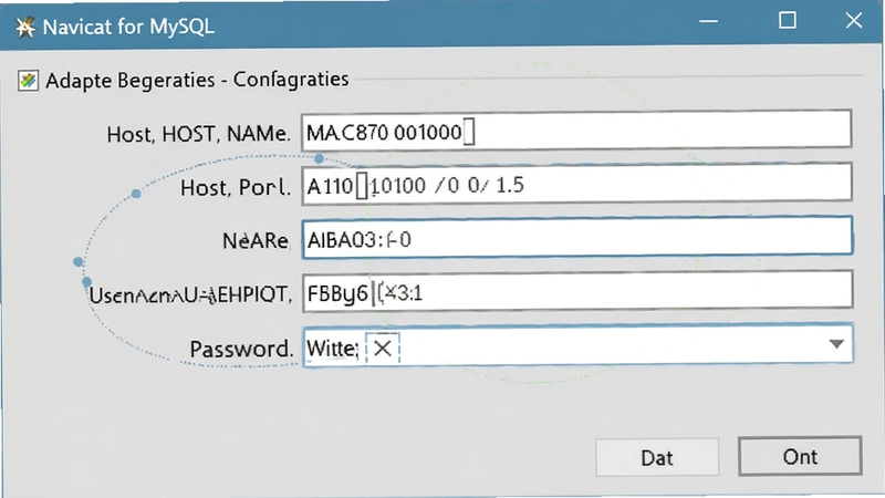 һ��չʾ Navicat for MySQL �����������ô��ڵ�ͼƬ��������������д���������˿ڡ��û���������ı���������Ϊǳ��ɫ�������࣬���� Boogu ģ�����ɡ�