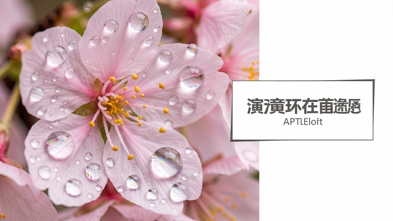 һ������������¶�鱳��PPTģ��Ϊ���ĵ�AI��ͼ����������չʾһҳPPT���棬�����Ƿ۰�ɫӣ��������д�������Ե��׺�Ŵ�С��һ��͸��¶�飬¶���ڲ���ϸ΢�Ĺ�������Ч���������Ҳ������������м��ı������ֿ�������������Ȼ���ʺ���Ϊ��ʾ�ĸ���ҳԤ����