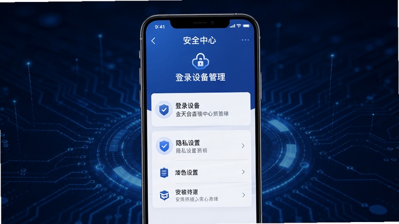 �������VIP�˺Ű�ȫ����ҳ�棬��������Ϊ�ֻ���Ļ��ʾ��ȫ���Ľ��棬������¼�豸��������˽���õ�ѡ�����Ϊ����ɫ�Ƽ����ͻ����ȫ����רҵ��