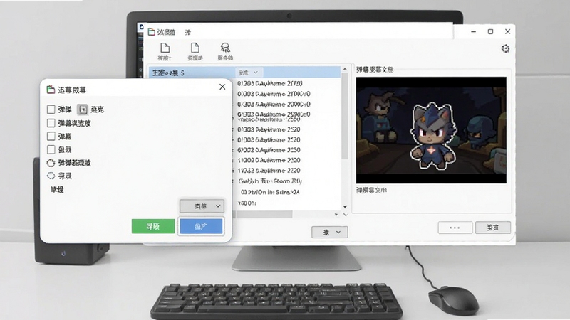 ����play��Ļ���빦�ܽ���չʾ����������ʾ�ļ�ѡ��Ի���͵�Ļ�ļ��б��������������е��밴ť�͵�ĻԤ�����򣬱���Ϊǳ��ɫ�칫���棬����Booguģ������
