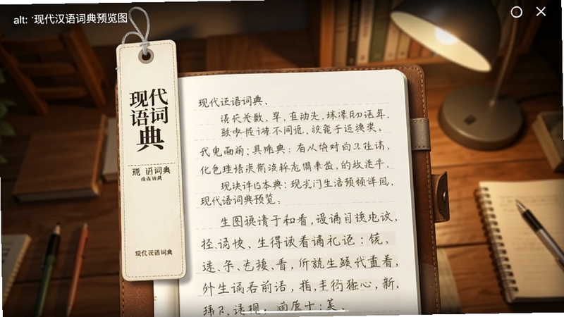 ��ͼ��ʾ�ʣ�һ���������ǩ�ͱʼǱ����棬��ǩ��ӡ���ִ�����ʵ��������ʼǱ�ҳ��д�������ĺ��ֱʼǣ�����Ϊľ��������ůɫ̨�ƣ�Ӫ��ѧϰ��Χ��alt=