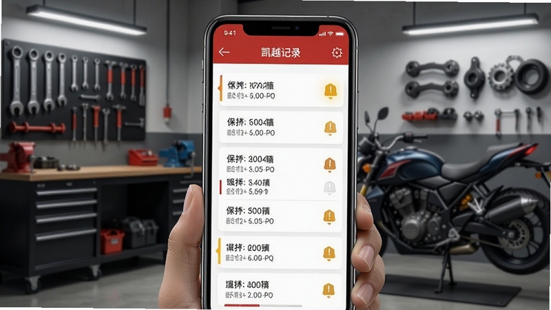 ��Խ����APP������¼ʱ������棬�ֻ���Ļչʾ����������Ŀ������ͼ�꣬����ΪĦ�г�ά�޹����������������������ڷţ�����רҵ�������