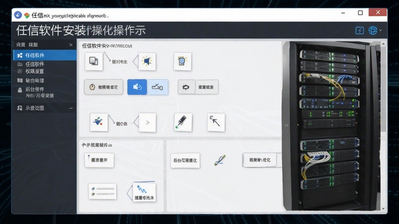 任信软件安装权限设置与后台运行优化操作界面示意图