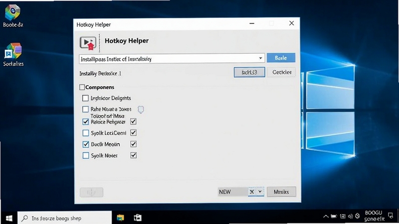 Hotkey Helper ��װ�򵼽��棬������ʾ��װ·��ѡ���������ѡ�����ΪWindows���棬��������ˣ�����Booguģ������