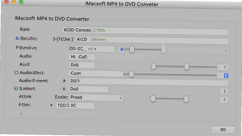 iMacsoft MP4 to DVD Converter �������������壬����չʾ������������Ƶ�����ʡ��ֱ��ʡ���Ƶ��ʽ�Ȳ�������ѡ�����Ϊǳ��ɫ���ô��ڣ������������ֱ�۵Ĳ������ý���