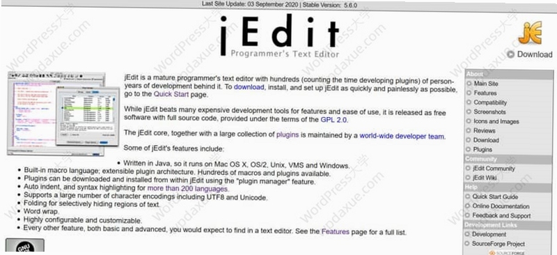 JEdit �������� �������