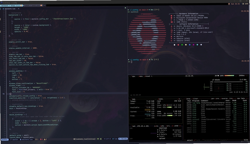 Koalaterm 与 Windows Terminal 界面对比图