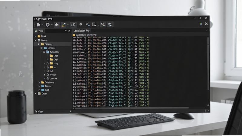 LogViewer Pro ����������ȫòչʾ����������Ϊ��ɫ�������־�鿴���ڣ���������ʾ���в�ɫ��������־��¼�����Ϊ�ļ�Ŀ¼��״�ṹ������Ϊ��������ť���򣬱���Ϊ���İ칫���滷�����������רҵ���������ĿƼ�����ʵ����