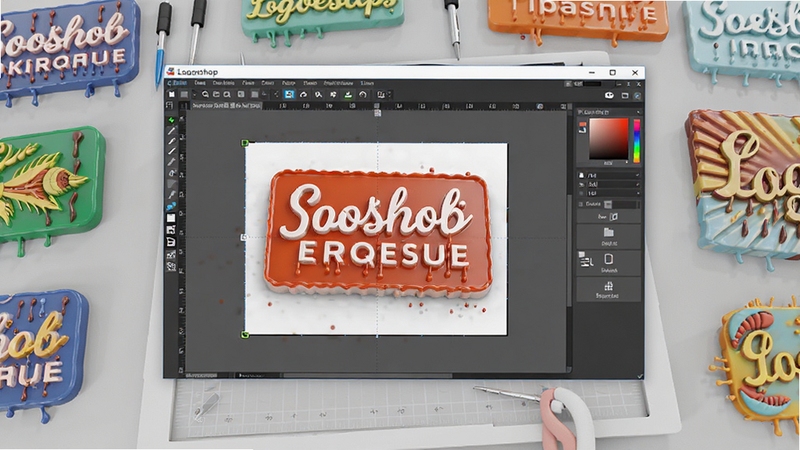 Logoshop���ܴ�������������ȫò����������չʾ�����������ڣ������ڳ��ֵ��ܱ�����Ƹ壬��������Ϊ����ǳ��ɫ����̨����Χ�ڷ��ż�������ɵ��ܹ��յĲ�ɫ������Ʒ�����廭���������������дʵ������Booguģ������