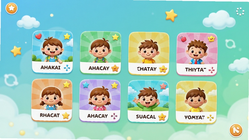 ahakid��������������ȫ��չʾ������������ɫ������Ŀ�ͨ���γ̿�Ƭ���У���������Ϊ��͵�����ɫ���䣬��׺�������ƶ�Ԫ�أ�������ֶ�ͯ����App�Ļ��÷�Χ������UI�����ͼ���