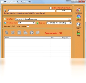 Metacafe Video Downloader 下载文件保存位置截图