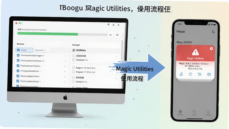 Magic Utilities ��������ʾ��ͼ�������Է�����ʽչʾ���Զ����ֻ��˽��棬���ΪPC�������������빴ѡ�б����Ҳ�Ϊ�ֻ��˸澯֪ͨ��Ƭ������Ϊǳɫ���䣬���������עMagic Utilitiesʹ�����̼�ͷ�����������׶�������Booguģ������