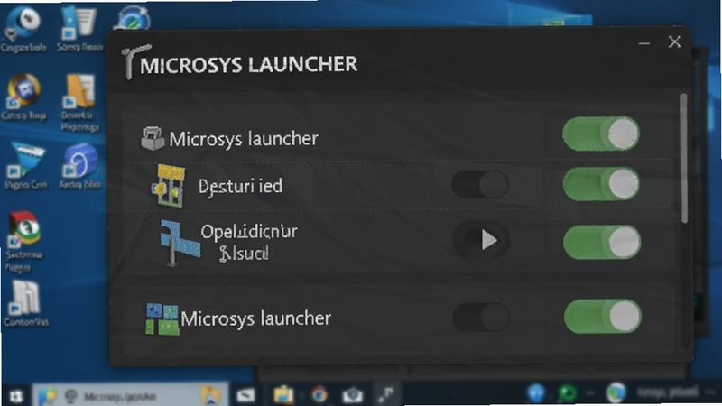 Microsys launcher ���������������д��չʾ���������ذ�ť������Ϊ�������棬�����д��� Microsys launcher ��ʶ��ϸ���������ʺ���������վ��ͼ