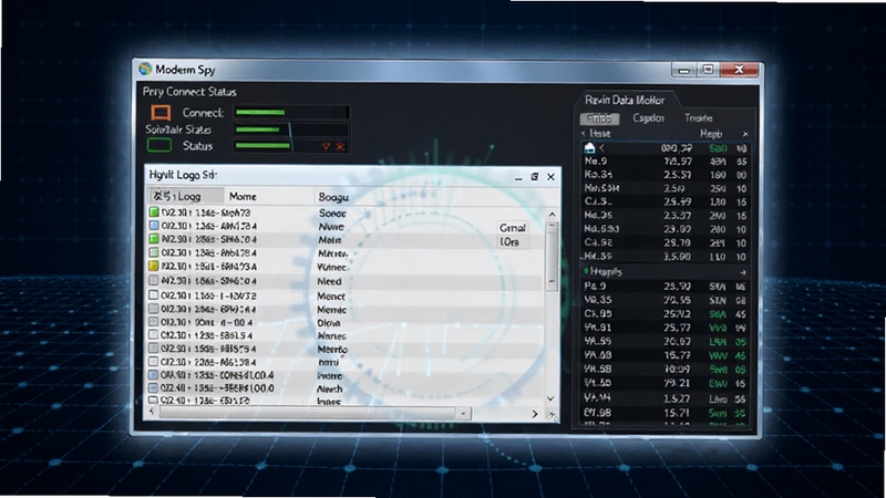Modem Spy ����������ȫ��չʾ����������Ϊ���������ڣ������ʾ��������״̬�벦����־�б����Ҳ�Ϊʵʱ���ݼ����壬����Ϊ����ɫ�Ƽ��������������ڱ�Ե������͹��Σ��������רҵ���������ļ��Ƽ��У����� Boogu ģ������