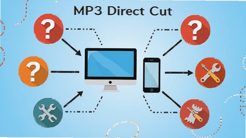 MP3 Direct Cut ��������������ͼ����������Ϊ�������ֻ�ͼ�꣬��Χ�����ʺ��빤�߷��ţ�����Ϊǳ��ɫ���䣬ͻ�������ų�����