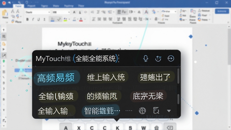 MyTouch��άȫ������ϵͳ�������빦����д������չʾ������·����������ѡ���������и�Ƶ�ʻ��Ը���ɫ��ע������Ϊģ�����ĵ��༭���棬ͻ�����������붯̬�������Ӿ�Ч��