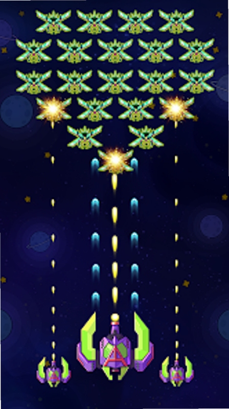 Space Cruises :Shooting game 弹幕射击画面