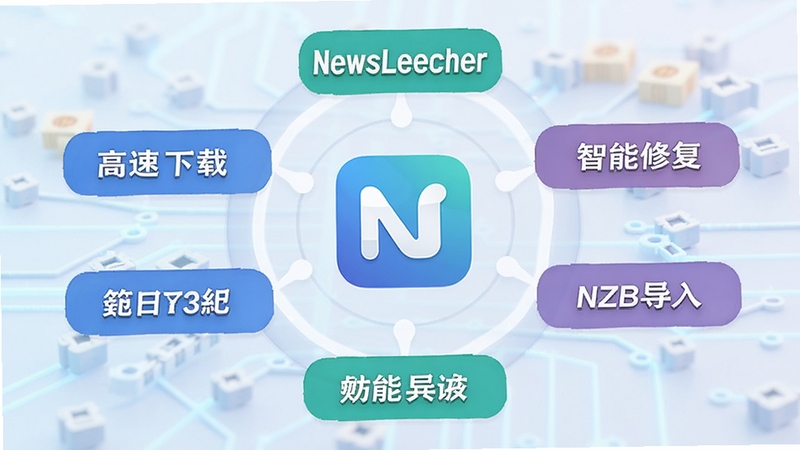 NewsLeecher ���������ܽ�ʾ��ͼ����������Ϊ����ͼ������Ĺ��ܹؼ��ʻ��ƣ������������ء������޸���NZB����ȱ�ǩ������Ϊǳɫ����Ƽ������������������죬����Booguģ������