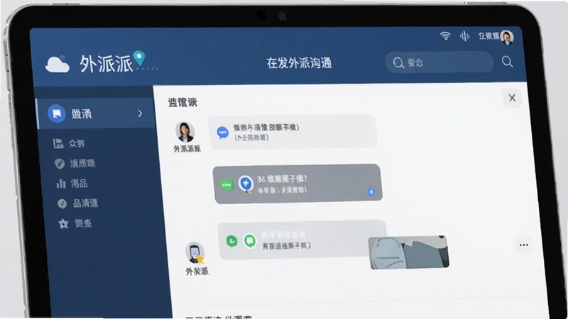 外派派 在线沟通界面展示图