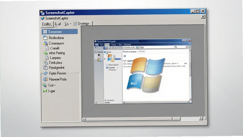 ��������չʾ ScreenshotCaptor ���������棬������þ���� Windows ���ڲ��֣����Ϊ���ܵ��������Ҳ�ΪԤ�����򡣱���Ϊ�ɾ���ǳ��ɫ���䣬ͻ������ͼ��������ͼ���������רҵ�����İ칫�������