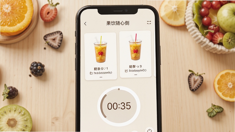 �������ĵ������������ʱ���棬��������Ϊ�ֻ���Ļչʾ�ֲ����俨Ƭ�뵹��ʱԲ������������Ϊǳɫľ������������ˮ���������Χ����ʵ�ã�����Booguģ������