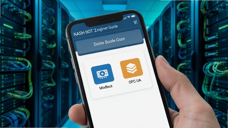 NASH IIOT ����ʦ������������д���ֻ���Ļ��ʾ�豸������ҳ�棬��Modbus��OPC UAЭ��ͼ�꣬����Ϊ�������Ļ���������ɫ�����Ƽ���ǿ