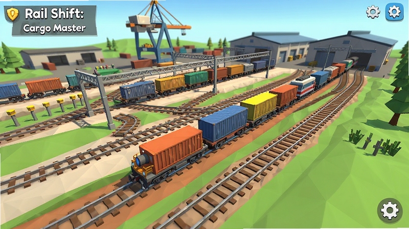 Rail Shift: Cargo Master ��Ϸ���棬�Ͷ���η�����·����վ����������ɫ���������һ�����м�װ��Ļ����г�������ʻ��Զ�������ػ��Ͳֿ⣬����ӽǣ�������ͨ��Ⱦ��ϸ�ڷḻ