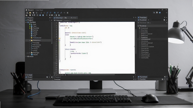 UEStudio ����������ȫ��չʾ����������Ϊ����༭�����������Ŀ�ļ������Ҳ�Ϊ�����б���壬����Ϊ��ɫ����İ칫���滷�����������רҵ�������ߵĿƼ����������