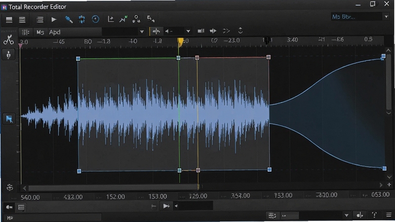 Total Recorder Editor ��Ƶ�༭������д��չʾ����ͼ�ϵļ���ѡ���뵭�뵭�����ߣ���������ʱ����͹���������������רҵ��������Ƶ�༭����
