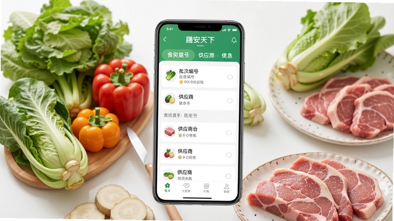�Ű�����Ӧ�ý���չʾʳ����Դ�б����ֻ���Ļ����ʾ���α���빩Ӧ����Ϣ������Ϊ�����߲�������İ��̣����������ɾ���ͻ��ʳƷ��ȫ����