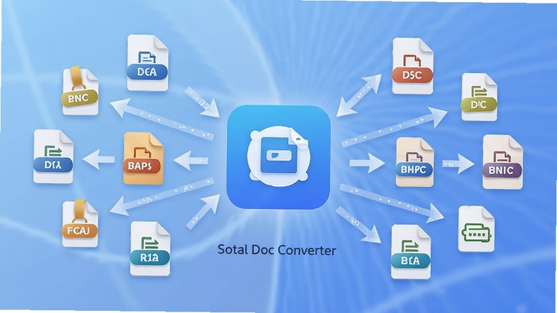 Total Doc Converter ���ʽת������չʾ�������ж���ĵ�ͼ��Χ����������ͼ�����У���ͷָʾ��ͬ��ʽ֮���ת����ϵ������Ϊ��͵���ɫ���䣬ͻ����ʽת���Ķ����ԣ�����Booguģ������