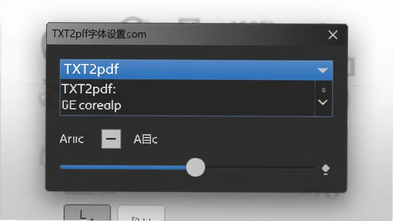 TXT2pdf�����������ʾ��ͼ����������Ϊ�������öԻ���չʾ���������˵����ֺŵ��ڻ��飬����Ϊ����ɫ���䣬ͻ�������Զ��幦��