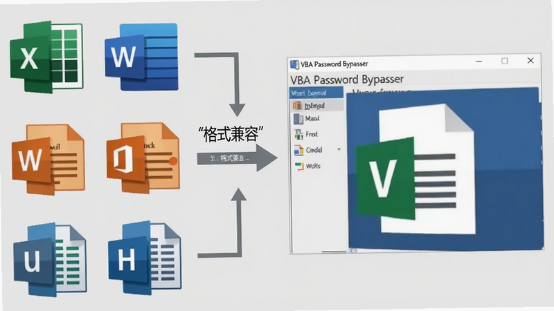 һ����Ϣͼ����ͼƬ��������������Ŷ���Office�ĵ�ͼ�꣨Excel��Word�ȣ����Ҳ���VBA Password Bypasser�����Ľ����ͼ���м��ü�ͷ���ӱ�ʾ��ʽ���ݣ�����Ϊǳ��ɫ��ͼ����ñ�ƽ����ƣ�����ɾ���ˬ