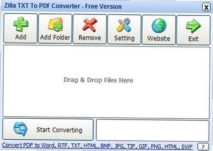 Zilla TXT To PDF Converter �����ͼ