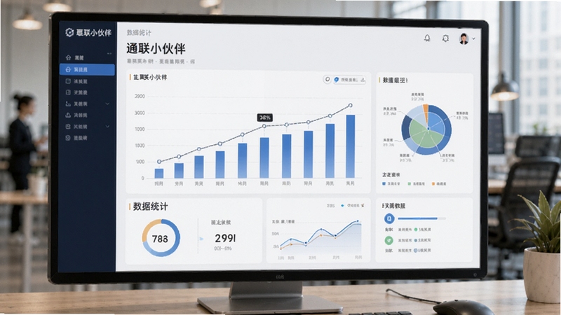 通联小伙伴 数据统计 图表界面