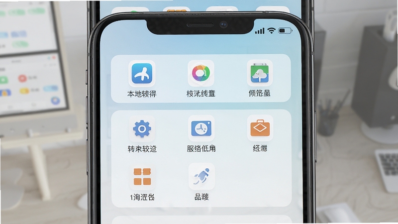 本地离线万能格式转换软件 主界面展示 手机屏幕中央显示格式转换功能列表 背景为浅色渐变 图标清晰 整体风格简洁现代 高清渲染