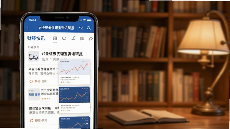 ��ҵ֤ȯ��������Ѷ�б�ҳ�棬��������Ϊ�ֻ���Ļ��ʾ�ƾ���Ѷ�б����б�ժҪ��Ƭ����������Ϊ�鷿����������黯��ůɫ���ƹ⣬�����Ķ���ΧŨ������Booguģ������