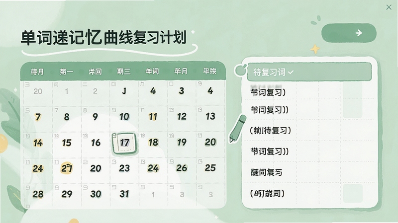 �����ٵݼ������߸�ϰ�ƻ����棬������ʾ���������ϰ�����б�������Ϊ�����ɫ����ͻ��ѧϰ�ƻ���