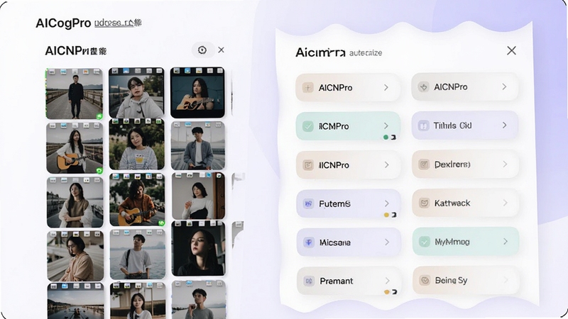 AICNPro �����������ܽ��棬�������Ϊ�ֻ��������ͼ�ٲ������Ҳ�Ϊ AICNPro �Զ����ɵķ����ǩ��壬������ÿ�Ƭʽ��ƣ�����Ϊ��Ͱ�ɫ�뵭��ɫ���䣬�����Ӿ��ɾ����䣬���� Boogu ģ������