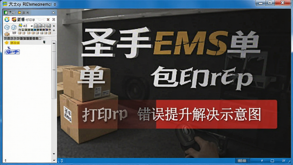 圣手EMS快递单包裹单打印软件 错误提示解决示意图