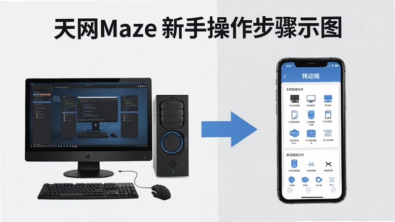 ����Maze���ֲ�������ʾ��ͼ�������Ϊ���������֣����Ϊ���Զ˰�װ���棬�Ҳ�Ϊ�ƶ����ļ����ʽ��棬�м��Լ�ͷ���ӣ�����Ϊǳ��ɫ��ͻ���������������׶�